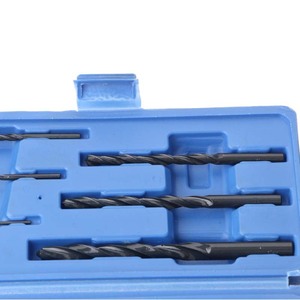 12-Piece <b>Screw</b> Extractor <b>Set</b> With Reverse Thread Tap And Drill Bits For Damaged Bolt Removal Imperial Inch Size Blue Box - Product Image 4