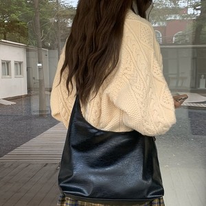 Merlad Large Capacity Vintage Shoulder Tote <b>Bag</b> Brown Zipper Closure Autumn Winter 2025 Everyday Use - Product Image 4