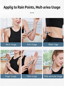 Портативная 9-уровневая ручка для микротоковой импульсной терапии с 5 сменными насадками, без масла, для акупунктуры - Product Image 3