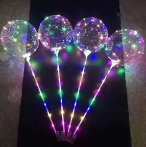 Balon gelembung bercahaya lampu LED balon bobo promosi mainan hadiah dua jenis kotak baterai