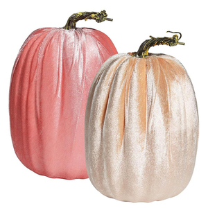 U200 <strong>Large</strong> Artificial Velvet <strong>Pumpkins</strong> Perfect for Halloween Decor Thanksgiving Table Decor Velvet <strong>Pumpkin</strong> Home Decoration - Product Image 1