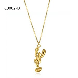 Collar con Colgante de Langosta Amy Amy, Chapado en Plata, Acero Inoxidable, Joyería Casual para Mujer, para Uso Diario, Regalo - Product Image 2