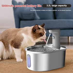 Wireless Eco-Friendly Charge Water Stainless Steel 3L Cordless Pet Water Motion Sensor Ultra Quiet Pump - Product Image 5