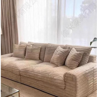 Canapé sectionnel en velours KEHUI pour salon de villa - Design moderne personnalisable, deux places avec rembourrage en mousse