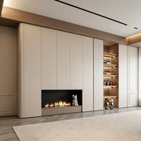 Desain Meja Dapur Kayu Modern Kustom, Pemasangan Mudah, Sesuai untuk Peralatan Listrik Dapur