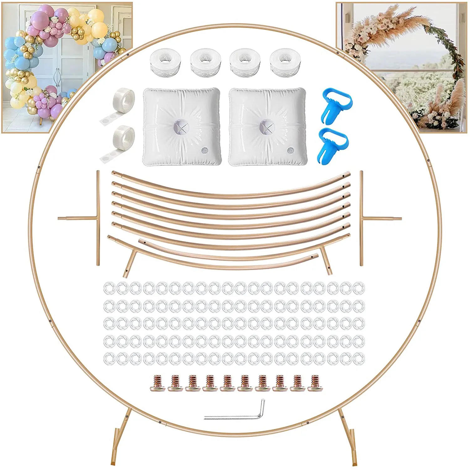 Подставка Nicro в форме арки цветка, уличное кольцо, металлическое кольцо, круглая Свадебная вечеринка, день рождения, свадьба, фон, подставка для воздушных шаров, набор инструментов