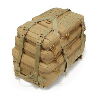 Sac à dos unisexe camouflage jungle, système Molle perforé au laser, 3P, randonnée en plein air, sacs à dos, fermeture éclair, style tendance - Product Image 6