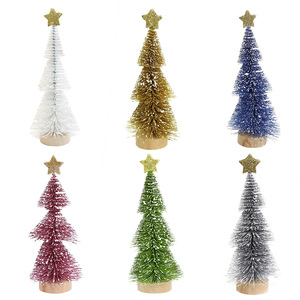 Hoge Kwaliteit Mini Kerstboom Custom-Size Kunstmatige Desktop Decoratie Met Witte Pagode Lay-Out Nieuwe Kleine Kerst Ornament - Product Image 2