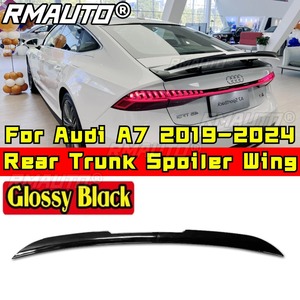 สปอยเลอร์หลัง สำหรับ Audi A7 S7 RS7 Sportback ปี 2019-2024 ชุดแต่งสปอยเลอร์หลัง วัสดุ ABS พลาสติก ชุดแต่งสปอยเลอร์ฝากระโปรงท้ายรถยนต์ - Product Image 1