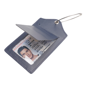 Cá Nhân Hoá Tùy Chỉnh Máy Bay Va Li Nhãn Hành Lý Thẻ Với Kim Loại Vòng <span class=keywords><strong>2025</strong></span> Hot Bán Chính Hãng Da Du Lịch Hành Lý Thẻ - Product Image 4