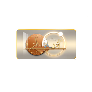 Horloge murale <span class=keywords><strong>en</strong></span> porcelaine cristalline à impression numérique <span class=keywords><strong>pour</strong></span> la décoration de la salle à manger moderne, peintures murales numériques <span class=keywords><strong>pour</strong></span> le <span class=keywords><strong>salon</strong></span> - Product Image 6