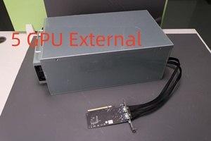 Base de Expansión para GPU CMP 170HX con 4 y 5 Ranuras para GPU, Compatible con 170HX RTX 4090 4080 3090 3080 2080Ti, Estación de Trabajo de IA, Servidor PCIe 4.0 x16 - Product Image 2