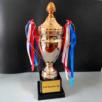 Médailles sportives en métal personnalisées en stock, trophées de football, de basketball, coupes de récompense, trophées de musculation polies