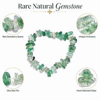 Bracelet extensible en éclats de cristal d'améthyste naturelle, fait main, pierres précieuses de guérison, bijoux perlés élastiques bohèmes, unisexe, Chine
