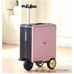 Akıllı bagaj ayrılabilir pil 10km genişletilmiş aralığı TSA şifreli kilit PC kabuk motorlu bavul CyclingTravel için - Product Image 1