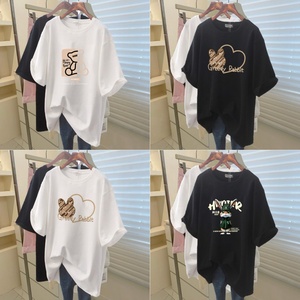 Nouvelle mode luxe 100% coton dessin animé personnalisé grande taille T-shirt 3D imprimé marque couturier T-shirt - Product Image 1