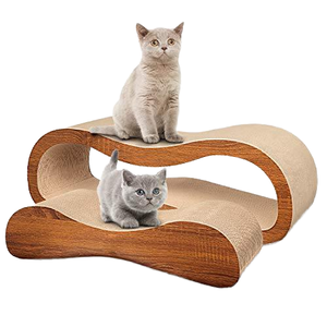 Umwelt freundliches, langlebiges, gewelltes 2 in 1 <span class=keywords><strong>Cat</strong></span> Scratcher <span class=keywords><strong>Cardboard</strong></span> Lounge <span class=keywords><strong>Bed</strong></span> - Product Image 1
