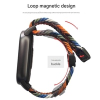 Bracelet de remplacement en nylon élastique avec boucle magnétique pour Mi Band 10 NFC/10/9 NFC/9/8/8 NFC