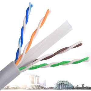 Sólido CCA Cat6 Gris <span class=keywords><strong>Cable</strong></span> Ethernet U/UTP PVC Interior 305m Caja <span class=keywords><strong>Cable</strong></span> de red de datos - Product Image 3