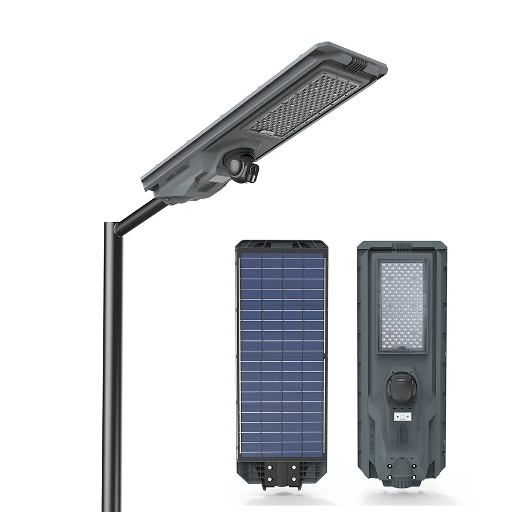 مصباح إضاءة بالطاقة الشمسية فائق السطوع 1200 واط بتقنية الجيل الرابع CCTV مزود بكاميرا LED وABS مصباح إضاءة بالطاقة الشمسية للشارع وللمناطق الخارجية ولإضاءة جدران الحديقة والفناء