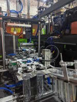 Machine de soufflage entièrement automatique pour bouteilles en plastique de grande taille (eau minérale, huile alimentaire, boissons) avec poignée, modèle YD-5L-2