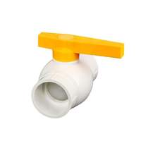 Vanne à boisseau sphérique compacte Etrany 1/2 pouce en PVC, raccord de plomberie manuel, personnalisable, support OEM/ODM/OBM pour l'eau