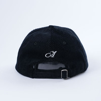 Custom Unstructured 5-Panel petflespetten Zwarte Sportieve Pet met Geborduurd Logo Luipaard/Fruit Patroon Corduroy Stof Unisex Pet