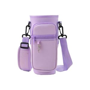 Bolsa de Senderismo Tipo Sling Verde, Rosa, Morada, Azul y Negra con Funda para Botella de Agua Inspirada en el Buceo - Product Image 1