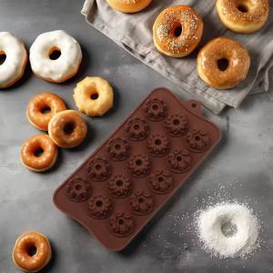 15-Hole <b>Silicone</b> 3D Number Shape Mold Sustainable <b>Tools</b> for Baking Cup Chocolate Products Cake Decorative - Product Image 3