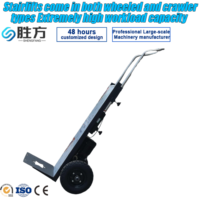 Chariot monte-escalier électrique pliable en acier 400 kg pour charges lourdes