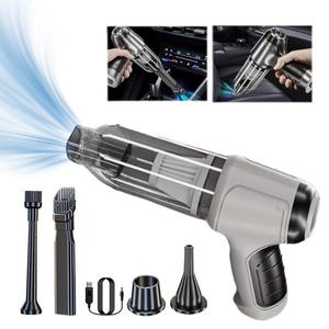 0728 26000pa High Power Compressed Air Duster Rechargeable Blower 3 in 1 <b>Portable</b> <b>Vacuum</b> Cleaner for Car, Desktop & Home - Product Image 3