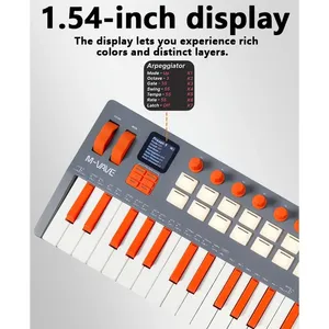 Clavier MIDI portable M-VAVE SMK-37 <span class=keywords><strong>Pro</strong></span> Elite, 37 touches, arrangeur électronique, synthétiseur - Product Image 4