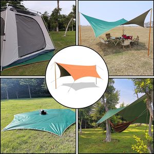 Lona Impermeable Woqi, Toldo, Refugio Portátil <span class=keywords><strong>para</strong></span> Picnic, Lona Grande <span class=keywords><strong>para</strong></span> <span class=keywords><strong>Sombra</strong></span>, Tiendas de Campaña, Lona <span class=keywords><strong>para</strong></span> Camping - Product Image 6