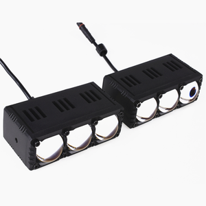 Ampoule de phare LED Senlo X3 à 3 lentilles 140W Luces Led Mini Dual Color Car 3 Fog Lamp Motorcycle Lazer Light - Product Image 3