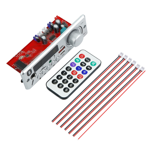 Reproductor de MP3 para coche DIY de 80W, placa de Radio FM 5,0 <span class=keywords><strong>Bluetooth</strong></span>, micrófono de 6,5mm, 12V, AUX, USB, grabadora manos libres, amplificador decodificador de MP3 para coche TF - Product Image 6