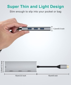 4K cho HDMI Adapter <span class=keywords><strong>USB</strong></span> C HUB 4in1 loại C HUB <span class=keywords><strong>3.0</strong></span> Cổng <span class=keywords><strong>USB</strong></span> Tương thích MacBook/Air <span class=keywords><strong>iPad</strong></span> Pro/không khí/hơi nước hợp kim nhôm máy tính - Product Image 5