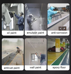 Pulverizador de bomba de pistón sin aire, máquina de pintura, acabado de superficie atomizar, capa portátil, decoración Exterior Interior - Product Image 6