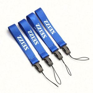 Correas de Lanyard Cortas de Satén y Nailon para Llaveros con Mosquetón, Impresión de Logotipo Personalizado, en Promoción - Product Image 1