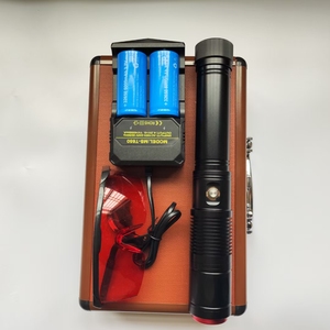 High Light Rechargeable Ultra Long Range Laser LED Flashlight with Blue Infrared Light Outdoor Use Grade Waterproof Flashlight