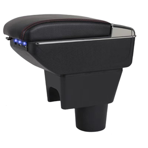 Boîte de rangement pour accoudoir de la <span class=keywords><strong>console</strong></span> <span class=keywords><strong>centrale</strong></span> de la voiture Chargement USB Rehausser le contenu du magasin central à double couche pour Renault <span class=keywords><strong>Duster</strong></span> - Product Image 1