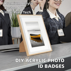 Wood Photo <b>Frame</b> 6x8in Rectangle Vertical Tabletop Minimalist Durable Matte Finish - Product Image 2