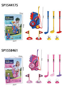 Ensemble de <span class=keywords><strong>club</strong></span> de golf portable pour enfants avec 3 clubs pour la pratique intérieure et extérieure de l'arrière-cour et le divertissement sportif familial et le cadeau de vacances - Product Image 6