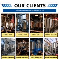Équipement de brassage de bière artisanale SUS304 de 200L, 300L, 500L pour petite brasserie commerciale
