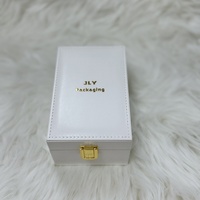 Boîte cadeau de luxe en MDF rectangulaire avec logo imprimé en or blanc personnalisé, boîtes cosmétiques
