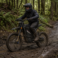 Moto électrique tout-terrain 8000W de puissance maximale, 72V 36Ah SS6.0, vitesse élevée 53 mph, moto enduro tout-terrain pour adultes, frein à disque hydraulique