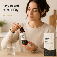 Offre Spéciale Panax Ginseng Racine Coréenne Fenugrec Graines Noires Ginkgo Biloba Extrait Rouge Maca Panax Ginseng Boisson Liquide pour Adultes