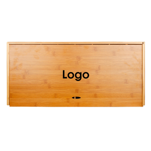 Bandeja de encimera <span class=keywords><strong>para</strong></span> salón, bandeja de bambú Natural <span class=keywords><strong>para</strong></span> almacenamiento de herramientas de peluquería - Product Image 5