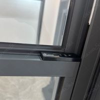 Foshan Usine Dernière Personnalisé Maison Coulissante En Aluminium Double Vitrage Vertical Simple-Hanging Windows Pour La Maison