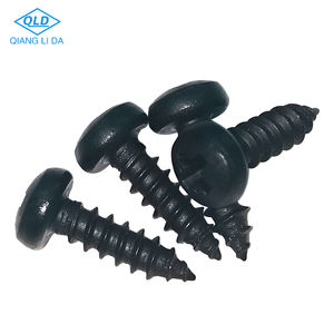 DIN7981 Pan kafa çapraz yuvası siyah Dacromet kendinden dokunarak alçıpan vidalar Oval tarzı metrik inç ölçüm sistemi paslanmaz çelik - Product Image 5