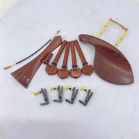 High-end Viola Set of Accessories - a Complete Set of Violin Strings Made of Ebony Jujube Wood or Rosewood